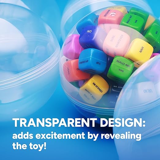 Big Claw Machine Capsules Clear Balls Plastic Sphere Large Party Favor Containers Round 5 pcs 6.3 inch - Jumbo Plastic Christmas Ornaments Extra Large Gift Box Craft Party Supplies Vending Capsules