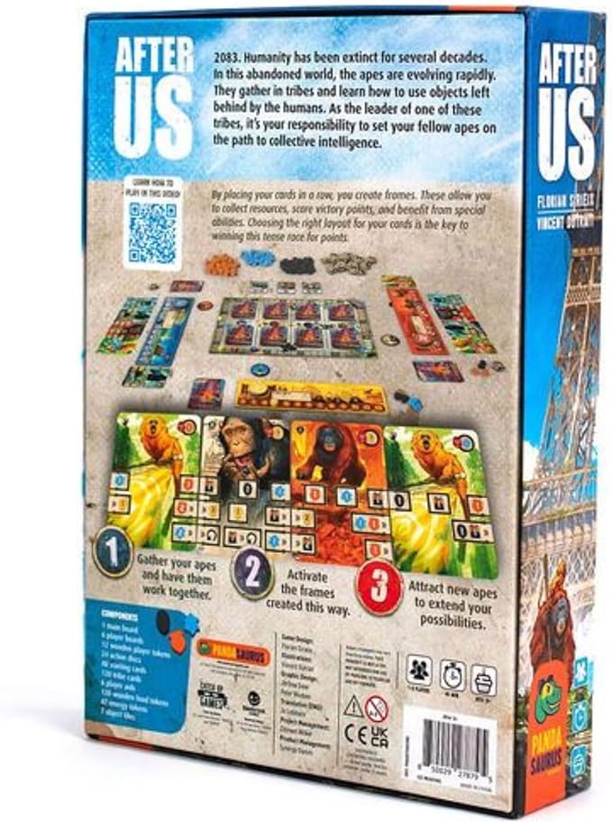After Us Board Game by Pandasaurus Games - Evolutionary Strategy Game in a Post-Human World, Ages 13+, 1-6 Players, 40-60 Minute Playtime, Made by Pandasaurus Games