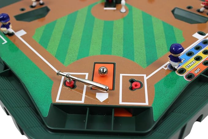 Game Zone Super Stadium Baseball Game - Realistic Tabletop Baseball Game for 2 Players Ages 6+