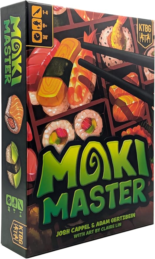 KTBG Maki Master Competitive Tile Placement Sushi Chef Card Game – Cook Food Masterpieces with Style – Perfect for Kids Ages 8+ and Family Game Night, for 1 to 4 Players & 30 to 60 Min Playtime