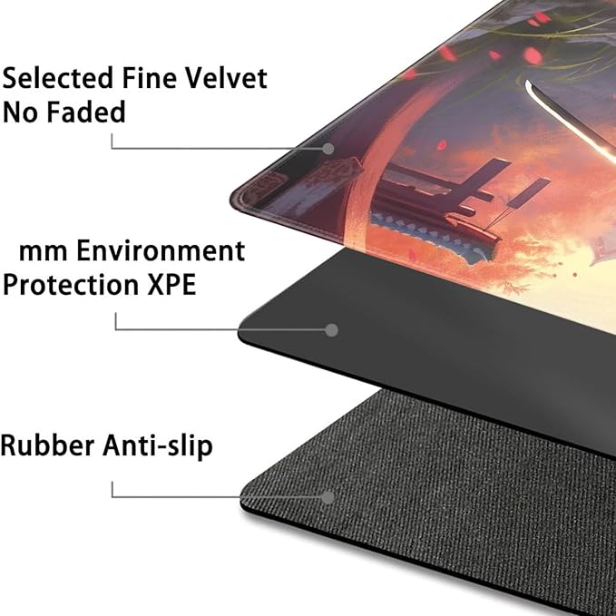 Board Game for TCG Playmat Table Mats Games Size 60X35 cm Mousepad Compatible for MTG RPG CCG Trading Card Game Play mats with 6 Dice (Playmat 126)