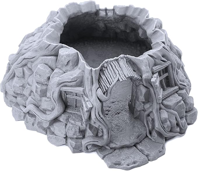 Witch's Hovel DND Terrain Compatible with Dungeons and Dragons, 28mm Miniature Wargaming, Tabletop RPGs, Wargame Scenery