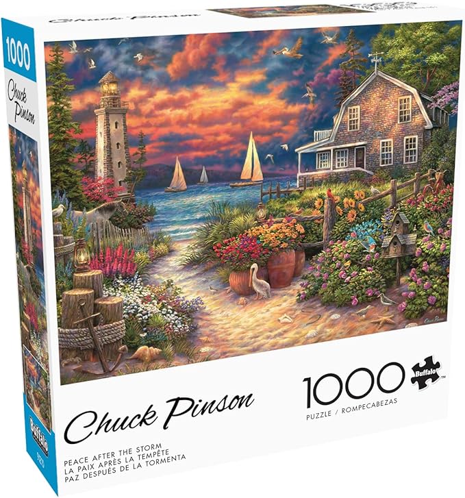 Buffalo Games - Chuck Pinson - Peace After The Storm - 1000 Piece Jigsaw Puzzle for Adults - Challenging Puzzle Perfect for Game Nights - Finished Size is 26.75 x 19.75