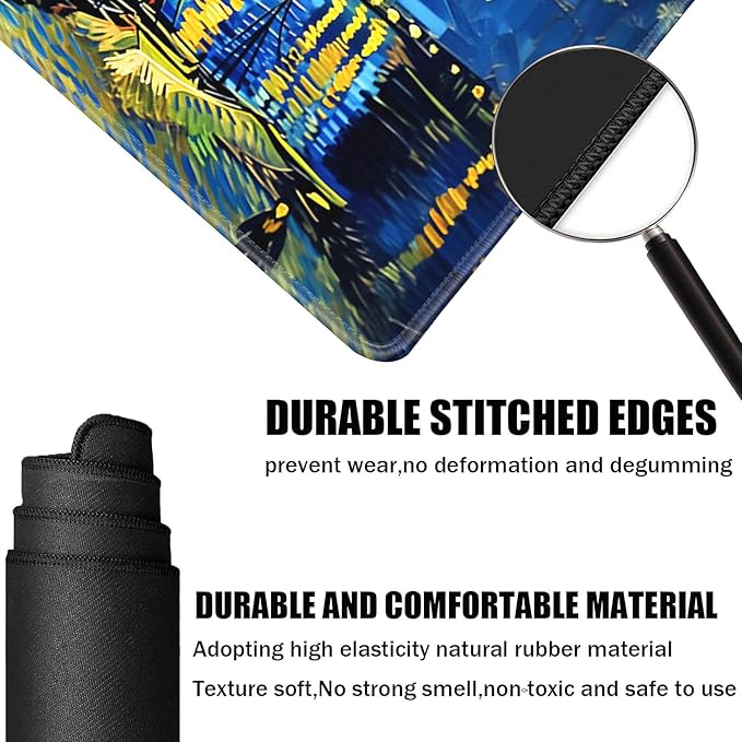 Board Game for TCG Playmat Table Mats Games Size 60X35 cm Mousepad Compatible for MTG RPG CCG Trading Card Game Play mats with 6 Dice (Playmat 136)