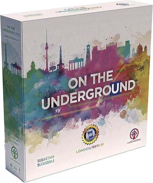 On The Underground: London/Berlin Deluxe Edition - Train Route Building, Strategy Board Game, 2 City Maps, Age 14+, 2-5 Players, 60 Min