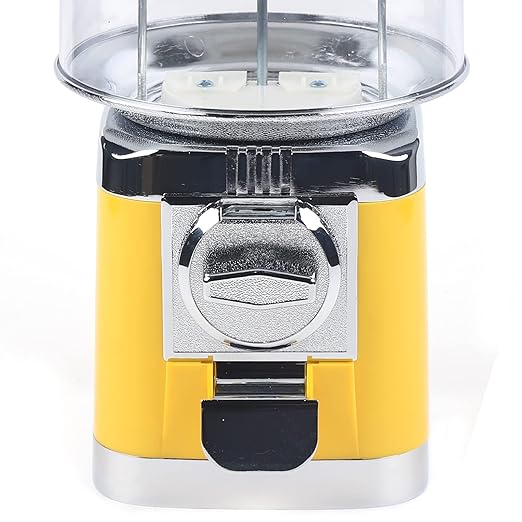 Candy Gumball Vending Machine, 25 Cents Coin Operated Vending Machine, Commercial Candy Dispenser Machine 16" Height Toy Vending Machine, Bubble Gum Machine for Game Stores