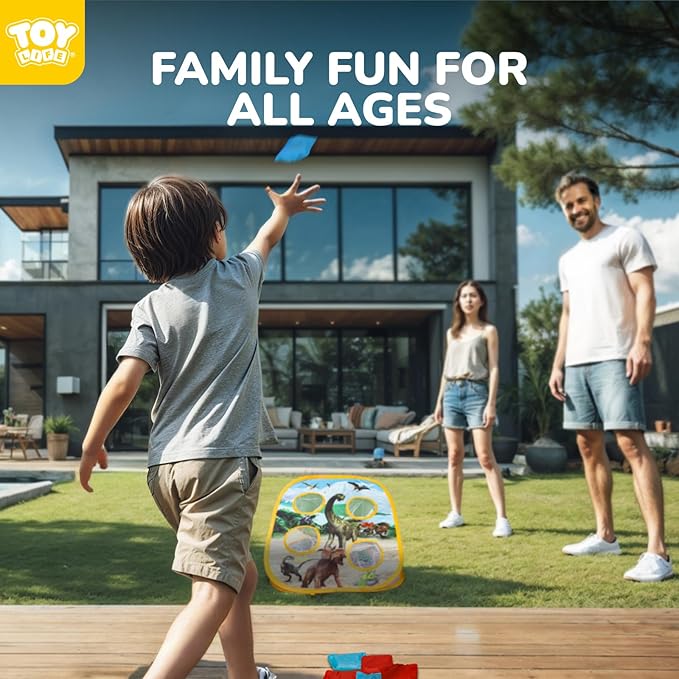 TOY Life Bean Bags Toss Carnival Game, Cornhole, Outdoor Toys for Kids Ages 4-8, Backyard Game Sports & Outdoor Play, Outside Toys for Ages 5-7, Family Lawn Yard Games Birthday Party, Gift for Boys