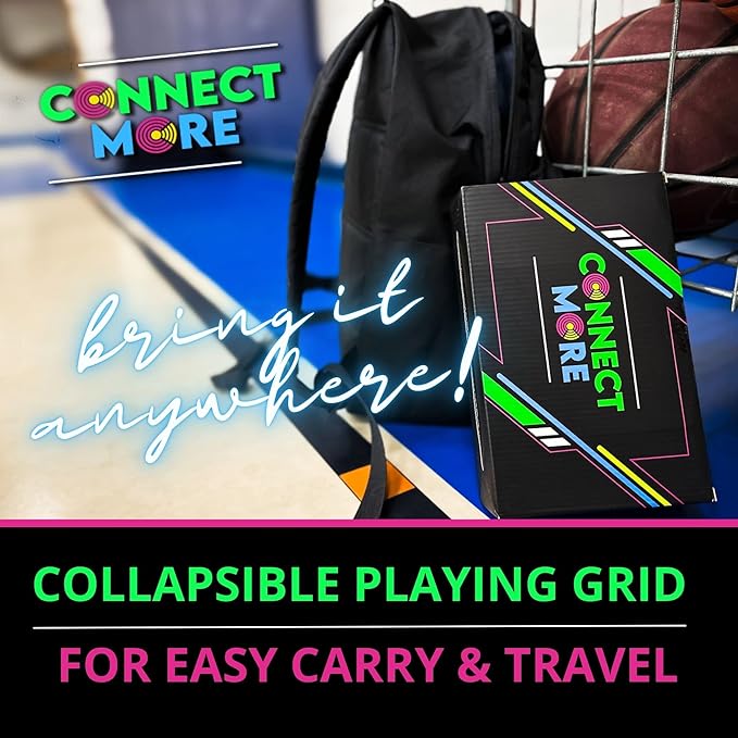 Connect More - Social Skills Games and Therapy Games, Multiplayer up to 6 Players, 4 in a Row Connect Game Fostering Conversation and Relationship Building