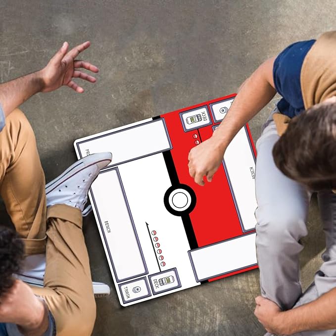 2Player mat Playmat Mat for Game Card Card Game Square Desk Mat for Gamer, Office Home, 60x60cm/23.6x23.6inch