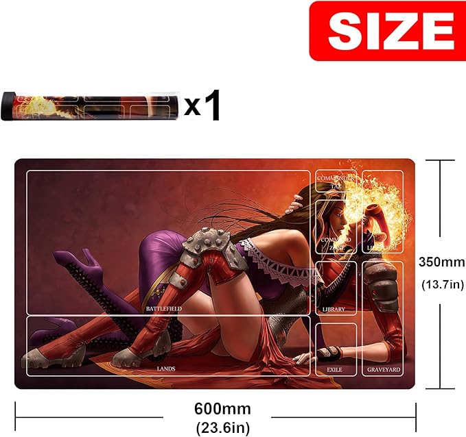 MTG Playmat Table Mats Size 60X35 cm Mousepad Compatible for MTG RPG CCG Trading Card Game Play mats Original Play Mat Art Designs & Accessories (15)