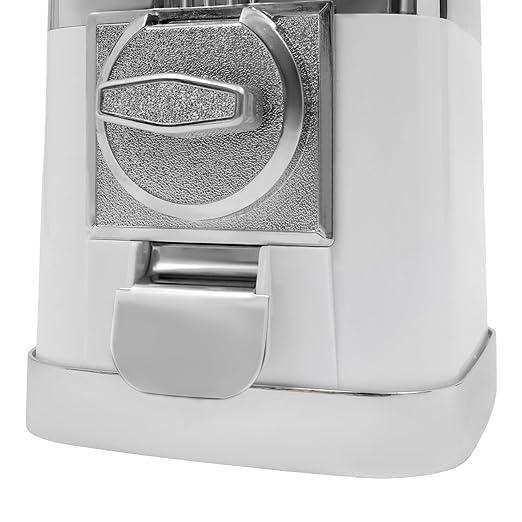 Vending Machine, Candy Vending Machine for Capsule Small Candy Nuts Bouncy Balls, Candy Gumball Machine Prize Machine Gumball Bank for Game Stores and Retail Stores, 18"Height White