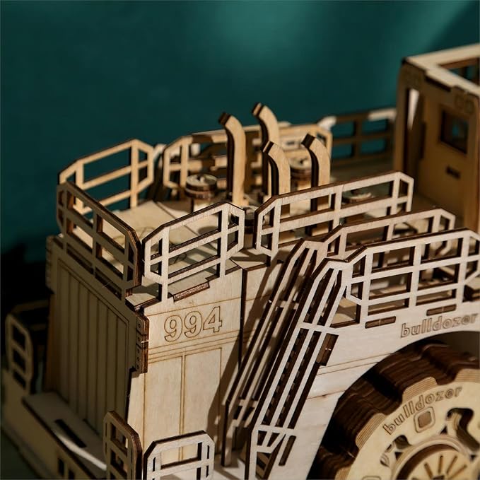 3D Wooden Puzzles Bulldozer Model Kits, Brainteaser and Puzzle for Christmas/Birthday,Gifts for Adults and Teens to Build Combination