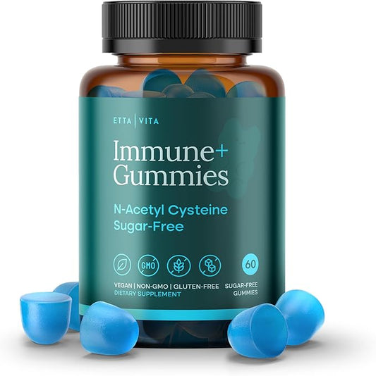 World's First Sugar-Free NAC Gummies, N-Acetyl Cysteine Supplement (MCT-Oil Coated for Absorption) NAC Supplement for Respiratory Health, Liver Detox & Cleanse, Kidney, Antioxidant Support, Vegan 60ct