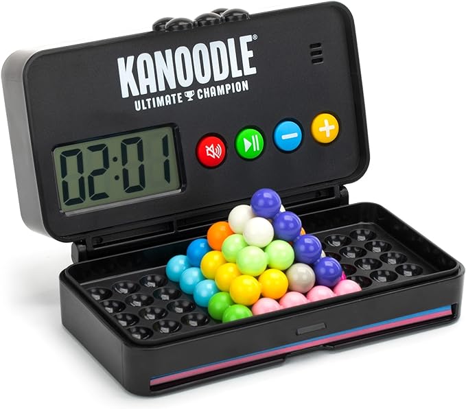 Educational Insights Kanoodle Ultimate Champion - 3D Brain Teaser Puzzle with Timer, Handheld Travel Games & Toys for Single Player, Challenging Logic Puzzles & Gifts for Kids, Teens & Adults Ages 7+