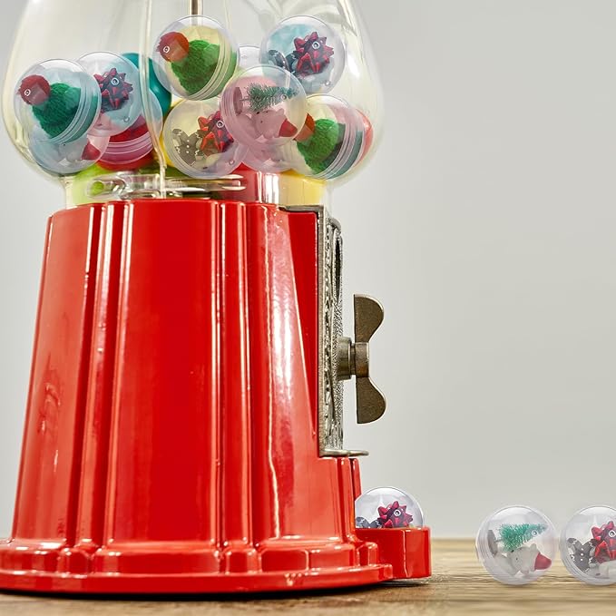 Sosation 150 Pcs 2 Inch Gumball Vending Machine Capsules Empty Round Capsules Plastic Containers Toy Supplies for Easter Prizes Party Favors