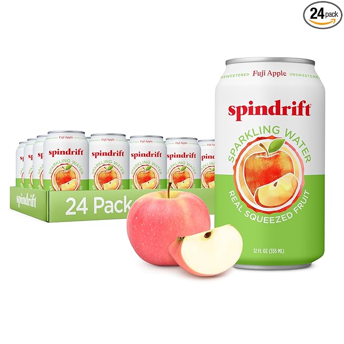 Spindrift Fuji Apple Can 12 Ounce (Pack of 24)