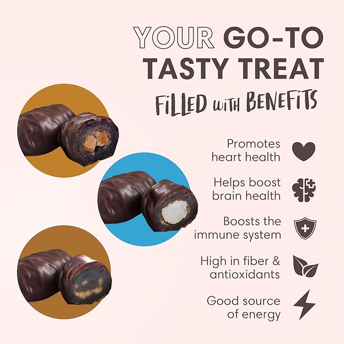 DORREL - Trio Bundle Pack: Belgian Dark Chocolate Covered Dates (Medjool) + Chocolate Dates with Candied Orange Peels & Coconut Stuffing, High Energy Choco Snack Kosher & Non-GMO Pack of 3, 7.05 oz Ea