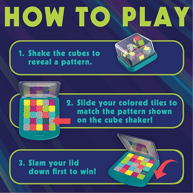 MindWare Color Slam Sliding Puzzle Game for 6 Year Olds and Up