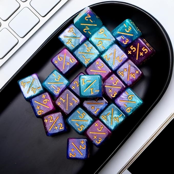 48 PCS MTG Counter Token Dice Abilities Keyword Counters Bulk Creature Stats Buff Magic The Gathering Tokens Dice Set with Bag TCG Card Games Accessories (MTG)