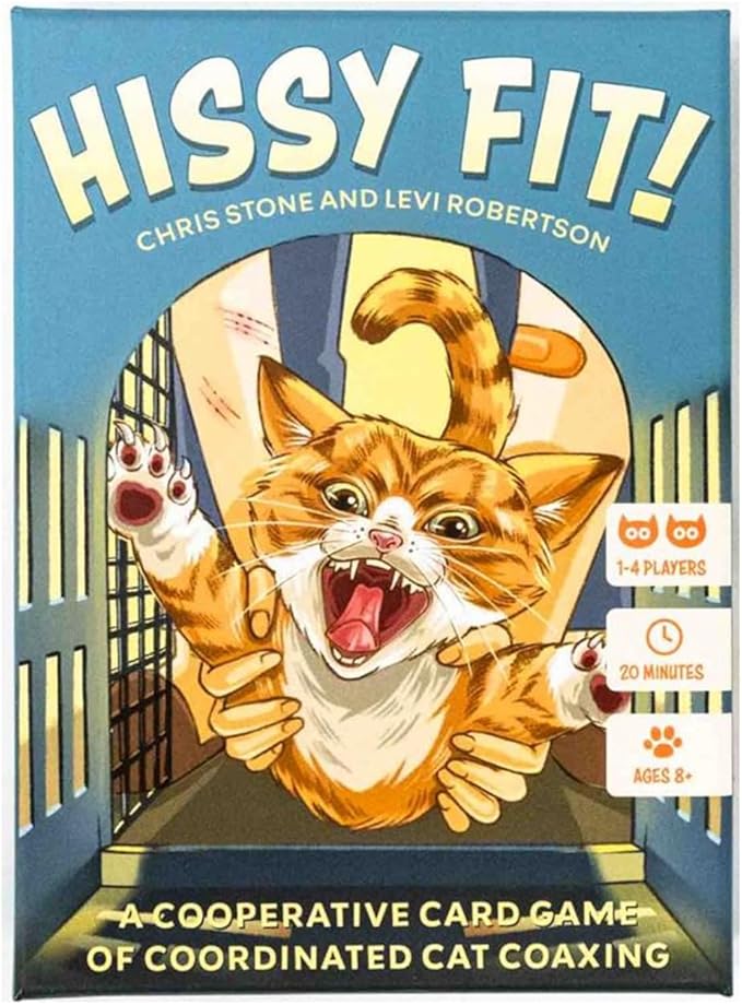 Hissy Fit - A Cooperative Card Game of Coordinated Cat Coaxing, Solo & Co-Op, Family-Friendly , Ages 8+, 1-4 Players, 20 Min