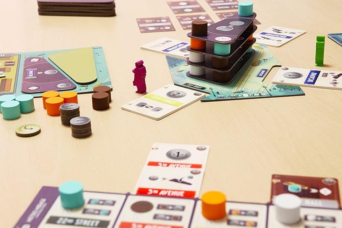 Flatiron Board Game - Build The Iconic New York Skyscraper! Architectural Strategy Game, Fun Family Game for Kids & Adults, Ages 12+, 1-2 Players, 45 Minute Playtime, Made by Ludonova