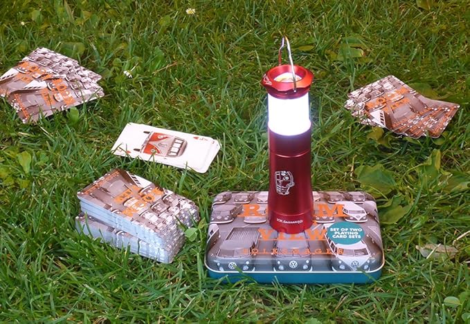 BRISA VW Collection - Volkswagen Samba Bus T1 Camper Van Games in Metal Tin