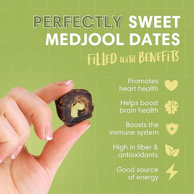 Dorrel Belgian Dark Chocolate Covered Medjool Dates Stuffed with Pistachios, Nutritious and Tasty Dark Chocolate Pistachio Nuts, High-Energy Snack, Non-GMO, Kosher, 1 Pack