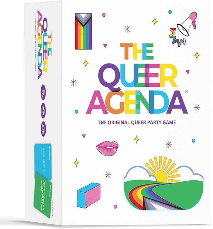 The Queer Agenda Party Game - 350 Sassy LGBTQ+ Cards for Hilarious Game Nights, Ages 17+, 3-10 Players, 30-60 Min Playtime, Made by Fitz Games