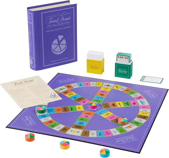 WS Game Company Trivial Pursuit Vintage Bookshelf Edition