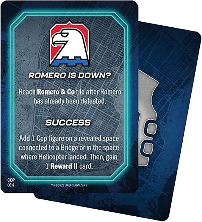 Pendragon Studios: Escape from New York: US Police Forces - Expansion - Hero Strategy Board Game Baed On The Movie, Ages 14+, 1-5 Players, 60 min