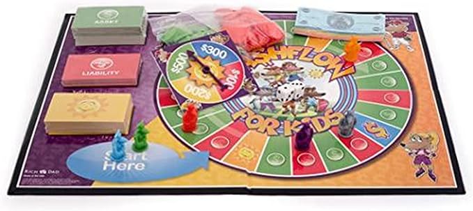 Rich Dad Cashflow Board Game for Kids, Children's Edition, Up to 6 Players, Ages 6+