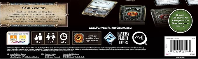 The Lord of the Rings Journeys in Middle-earth Spreading War Board Game EXPANSION - Adventure Board Game for Kids and Adults, Ages 14+, 1-5 Players, 60+ Minute Playtime, Made by Fantasy Flight Games