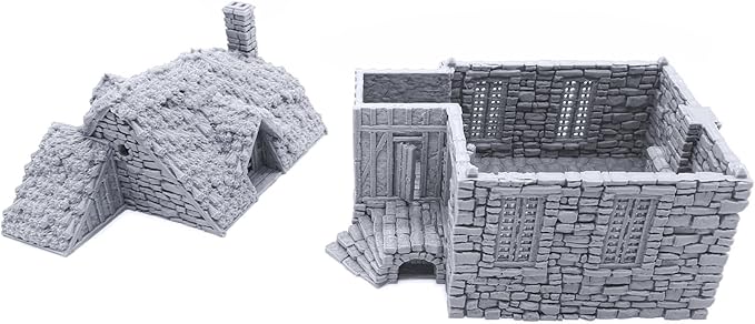 Barlyway Cottage - DND Terrain Compatible with Dungeons and Dragons, 28mm Miniature Wargaming, Tabletop RPGs, Wargame Scenery