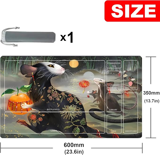 MTG Playmat Table Mats Size 60X35 cm Mousepad Compatible for MTG RPG CCG Trading Card Game Play mats Original Play Mat Art Designs & Accessories (10)