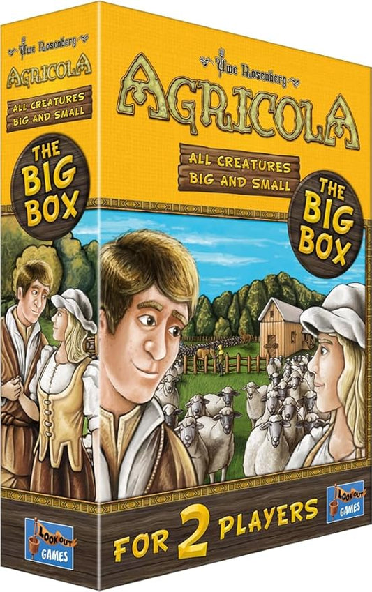 Agricola All Creatures Big and Small The Big Box | Farming Game | Strategy Game for Adults and Kids | Family Board Game | Ages 10+ | 2 Players | Average Playtime 30 Minutes | Made by Lookout Games