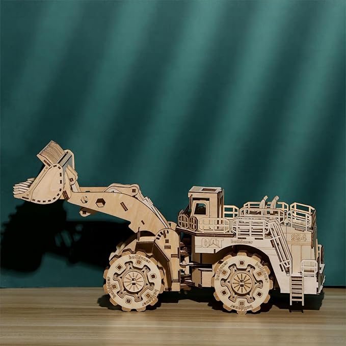 3D Wooden Puzzles Bulldozer Model Kits, Brainteaser and Puzzle for Christmas/Birthday,Gifts for Adults and Teens to Build Combination