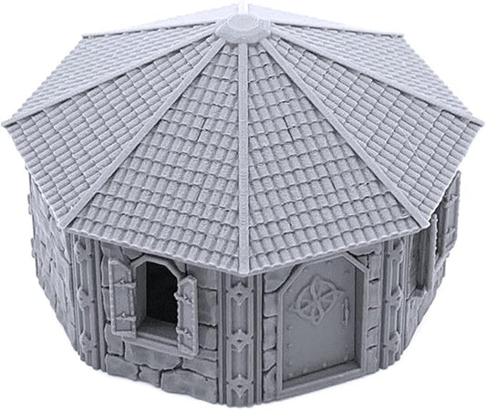Dwarven House by Printable Scenery, 3D Printed Tabletop RPG Scenery and Wargame Terrain 28mm Miniatures