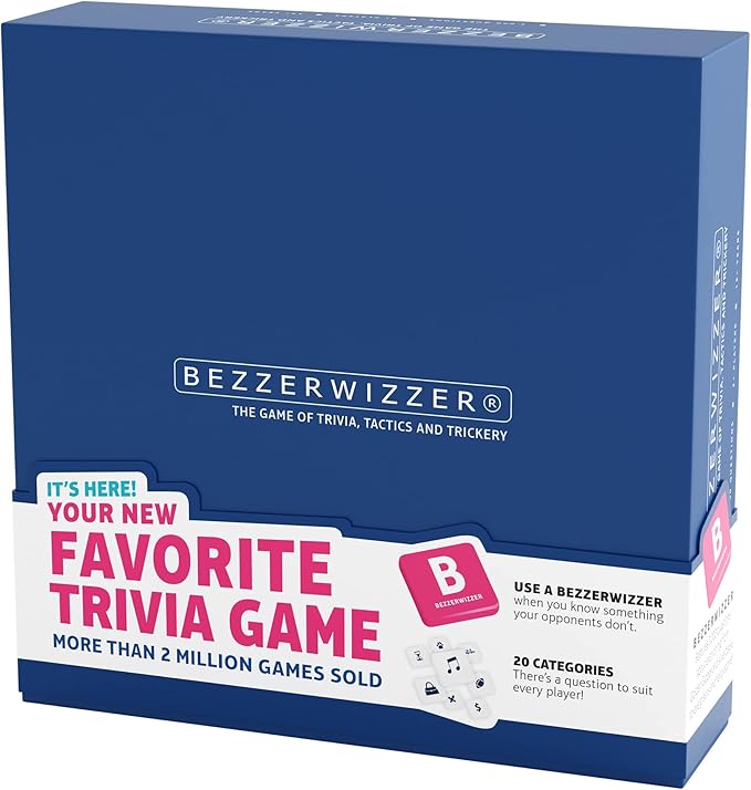 Party Game (US Edition) - Trivia, Tactics, and Trickery for Epic Game Nights! Great for Family Game Night, Ages 14+, 2+ Players, 45 Minute Playtime, Made by Bezzerwizzer