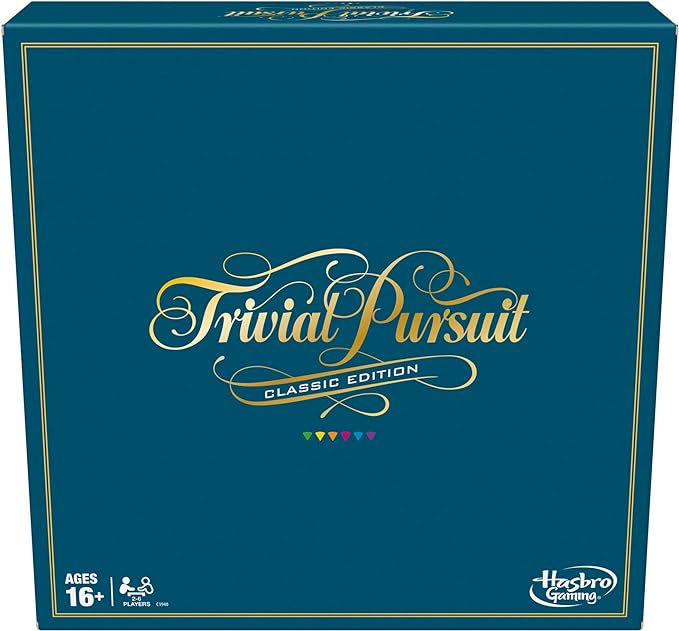 Trivial Pursuit Classic Edition Board Game for Adults and Teens Ages 16 and Up, Trivia Game for 2-6 Players
