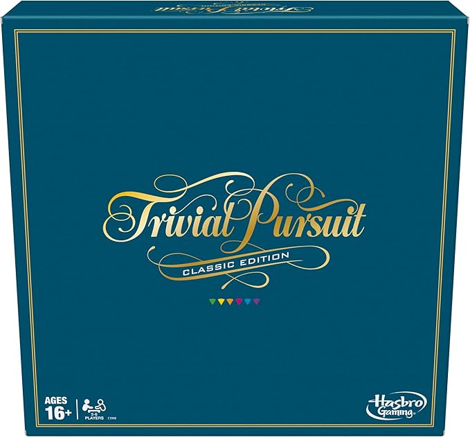 Trivial Pursuit Classic Edition Board Game for Adults and Teens Ages 16 and Up, Trivia Game for 2-6 Players