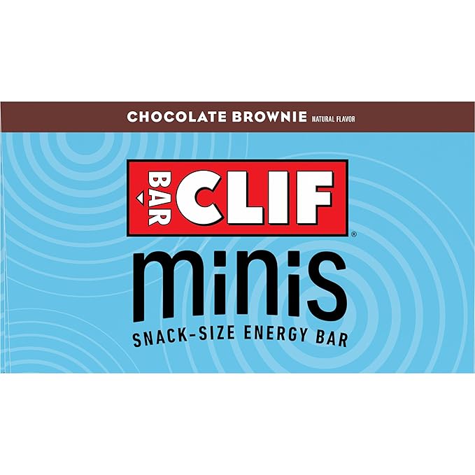 CLIF BAR Minis - Chocolate Brownie Flavor - Made with Organic Oats - 4g Protein - Non-GMO - Plant Based - Snack-Size Energy Bars - 0.99 oz. (20 Pack)