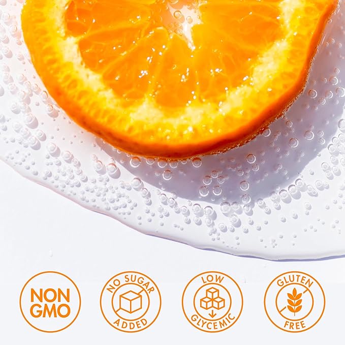 Sovány Sparkling Water, Tangerine, Seltzer Water Drinks, USDA Organic, Made With Real Fruit, Non-GMO, Vegan, No Added Sugar, Low Calorie, 12 fl oz, 12 Pack