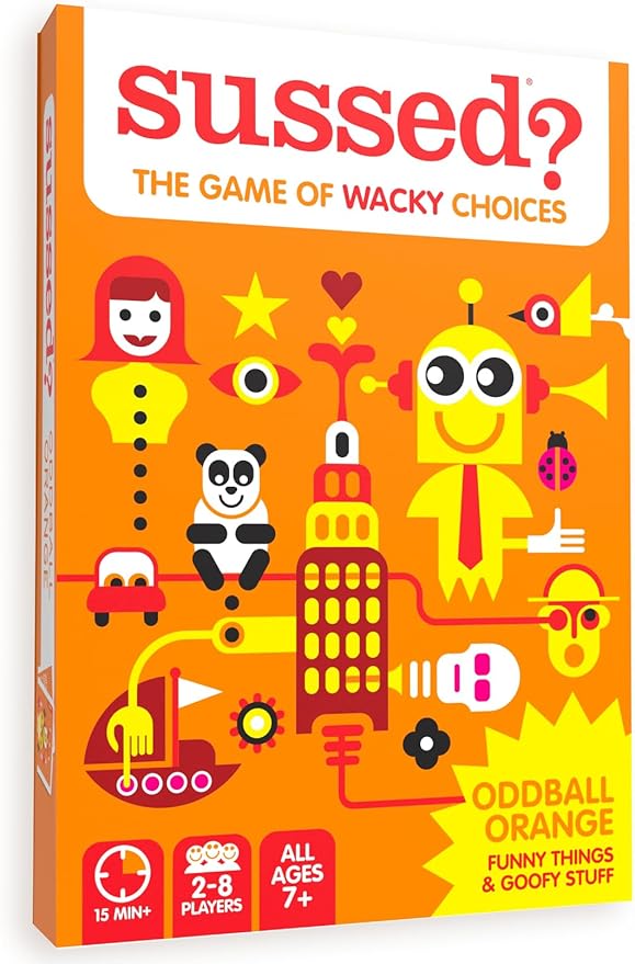 SUSSED The Wacky ‘What Would You Do’ Travel Card Game - Social Fun for Kids and Teens - Easy Game for Families, Camp Activity & Road Trips - Ages 7+ - Orange Pack