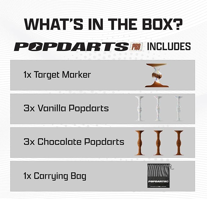 Popdarts PRO Pack Game Set (Party) - Indoor, Outdoor Suction Cup Throwing Game - Competition with a POP