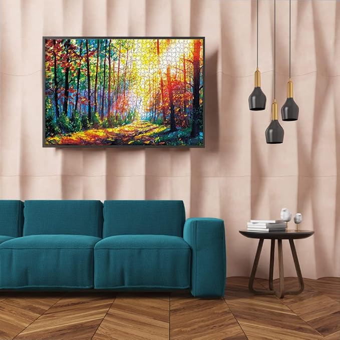 MaxRenard Game Jigsaw Puzzle 1000 Pieces for Adult Scenery Gorgeous Forest Challenge Toy Pieces Fit Together Perfectly