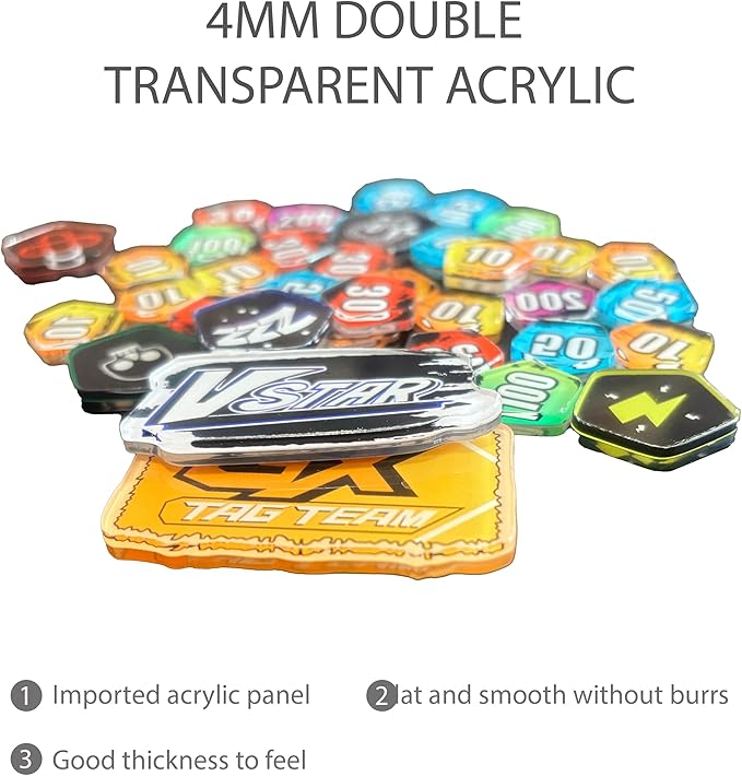 Playmat for Trading Card Game – 2-Player Trainer Mat with 37 Damage Counters and Professional Storage Bag