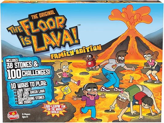 The Original The Floor is Lava! Family Edition - Interactive Game for Kids and Adults - Promotes Physical Activity - Indoor and Outdoor Safe