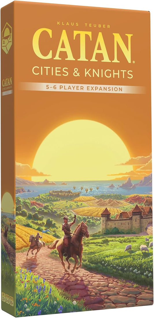 CATAN Cities & Knights 5-6 Player Board Game Extension (6th Edition) Add More Players, Strategy Game for Kids & Adults, Ages 12+, 3-6 Players, 90-120 Minute Playtime, Made by Catan Studio