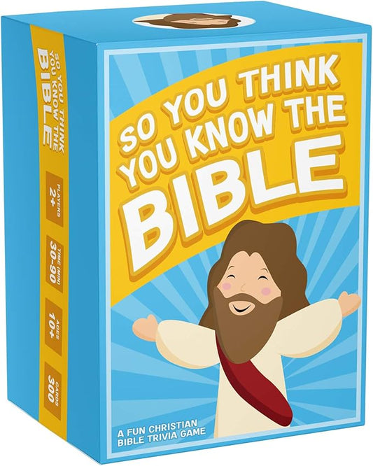 SO YOU THINK YOU KNOW THE BIBLE, a Fun Trivia Game for Families, Fellowships and Bible Study - Great Christian Gift