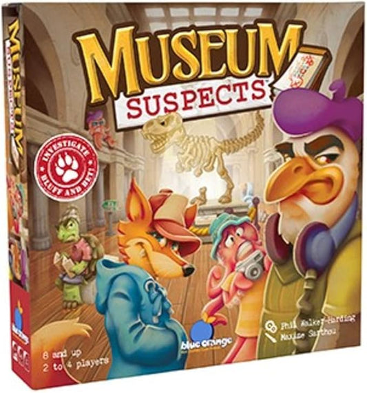 Tabletop Strategy Game, for Kids Teens Adults Family Game Nights, Solve The Mystery, Board Game for 2 to 4 Players, Ages 8+, Museum Suspects by Blue Orange Games